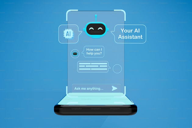 A Friendly AI Chatbot on a Smartphone Screen